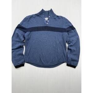 Tommy Hilfiger Navy Quarter Zip Sweater Men’s Large